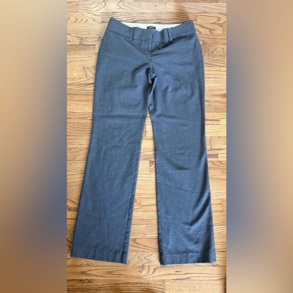 LOFT Charcoal Straight-Leg Dress Pants